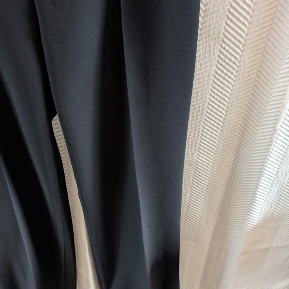 Zara Woman High Waist Wide Leg Trousers Black Size 10 Dress Pants Minimalist - Picture 5 of 11